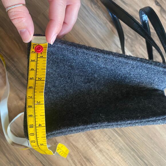 Kate Spade Wool Grey shoulder Purse Bag - Picture 9 of 9